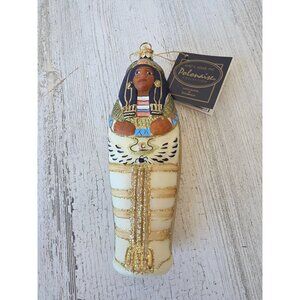 Polonaise Mummy Egyptian glass ornament Xmas tree